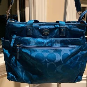 Coach Signature Canvas Diaper Bag